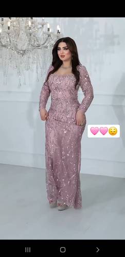 فستان سهره كلفه مع بطانه باربي 