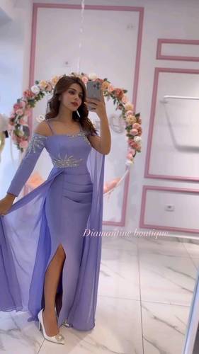 فستان موف باربي مع جورجيت 
