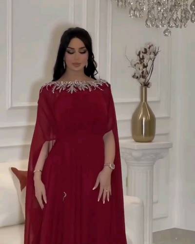 فستان أنيق تطريز ع قطعتين 