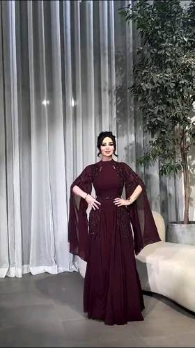 فستان جورجيت تطريز راقي 