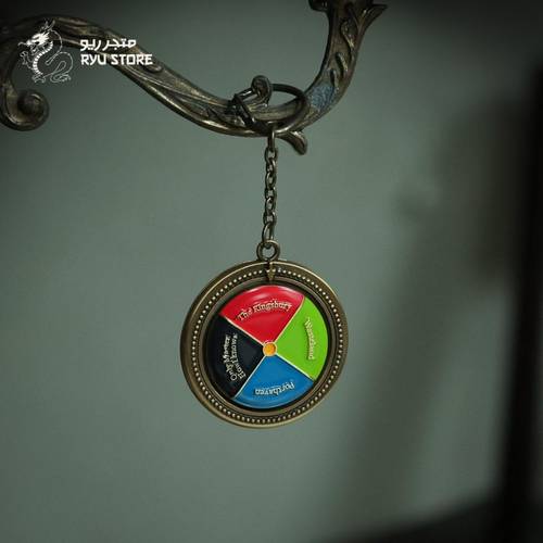 Howl’s moving castle spinning disc keychain 