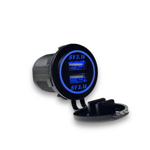 شاحن مدور منفذين 4.2A USB