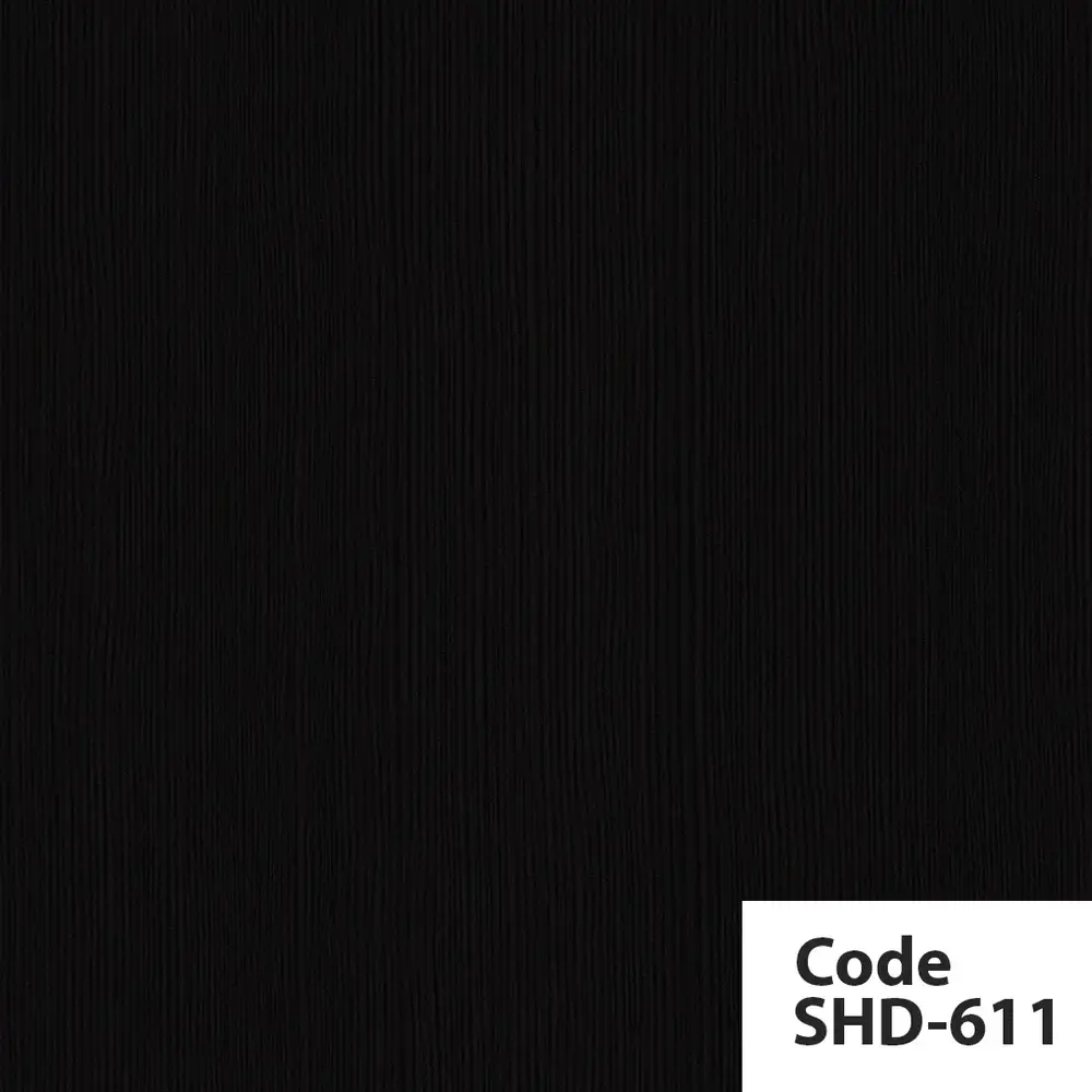 باب WPC سادة مطفي - اسود SHD-611