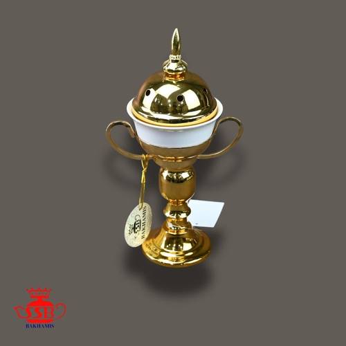 مبخرة سيراميك صغير ذهبي