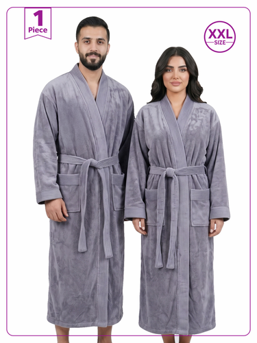 روب حمام مايكروفايبر مقاس XXL