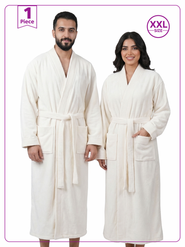 روب حمام مايكروفايبر مقاس XXL