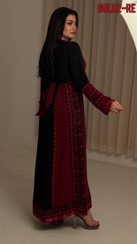 فستان كريب تطريز