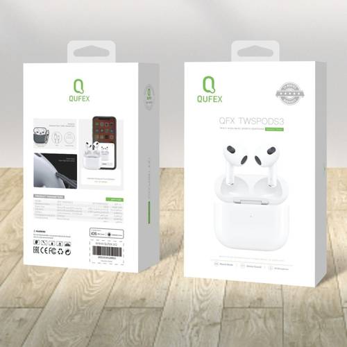 سماعة ايربودز لاسلكية الإصدار الثالث من QUFEX