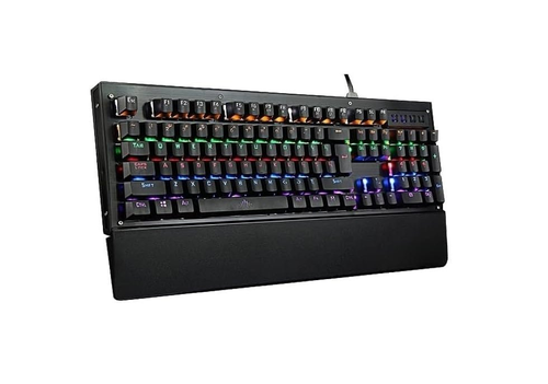 كيبورد ألعاب RGB بألوان قوس قزح