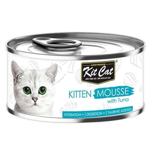KitCat Wet Food Kitten Mousse with Tuna 80 g