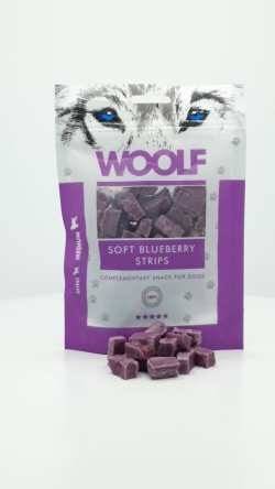 وولف مكافآت طرية دجاج مع التوت - شرائح للكلاب 100جم Woolf Soft Chicken Blueberry Strips Treats for Dogs 100gm W27