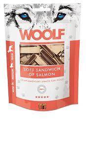 وولف مكافآت سوشي لحم بقري مع سمك القد للكلاب والقطط 100جم Woolf Soft Sandwich of Salmon Treats for Dogs & Cats 100gm W18