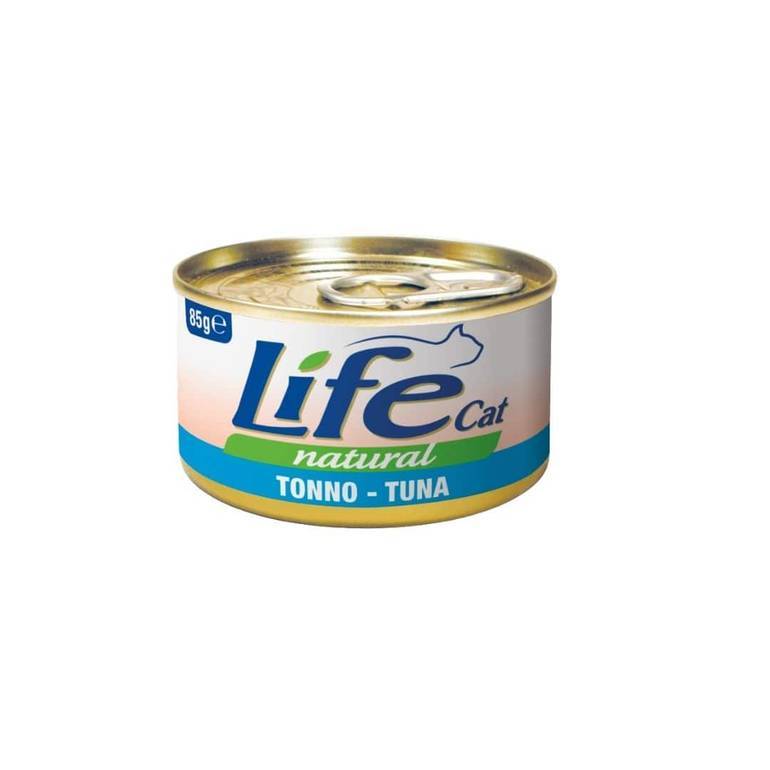 لايف كات اكل قطط رطب تونة 85 g 
