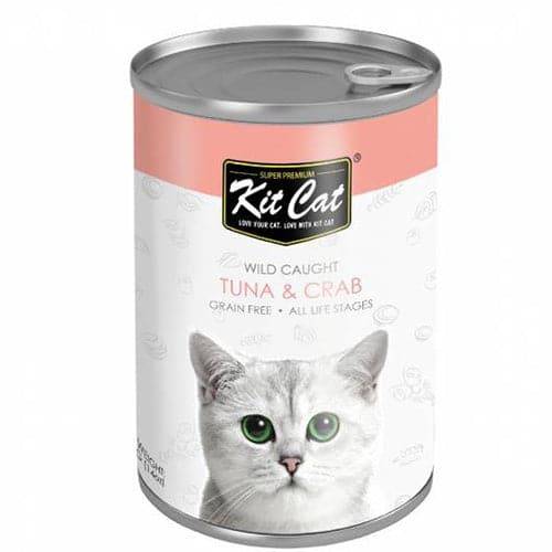 Kit Cat Wet Food Wild Caught Tuna and Crab 400 g