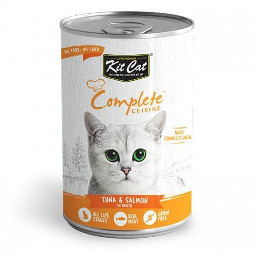 Kit Kat wet cat food with tuna and salmon flavor in gravy 150g