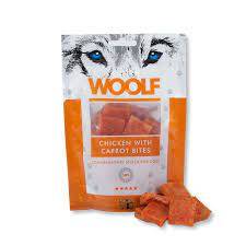 وولف مكافآت دجاج مع جزر للكلاب 100جم Woolf Chicken with Carrot Bites Treats for Dogs 100gm 