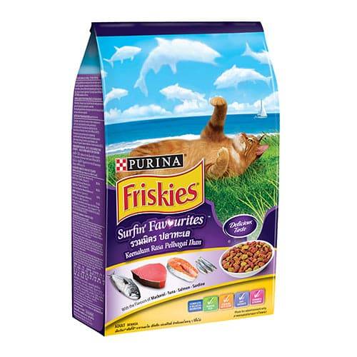 بورينا فريسكيس طعام جاف للقطط البالغة بنكهة اسماك المحيط 1.1kg