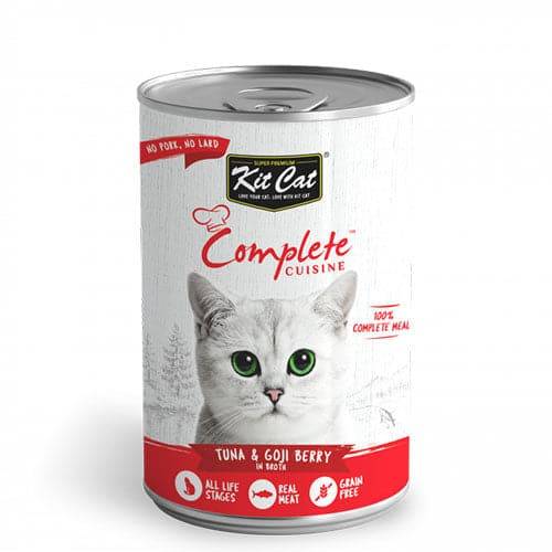 Kit Cat Cats Complete Cuisine Wet Food with Tuna and Goji Berries in Broth 150 g