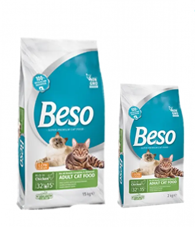 دراي فود beso سوبر بريميوم بنكهة الدجاج للقطط البالغة 