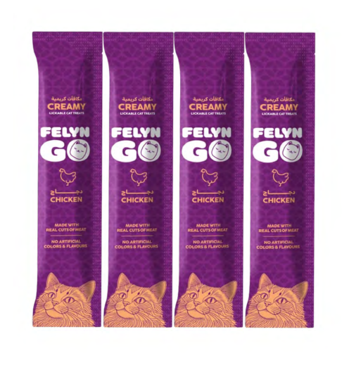 فيلاين قو مكافأت كريمية دجاج 4x15g 