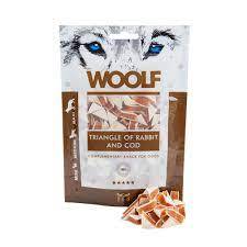وولف مكافآت مثلثات لحم الارنب مع سمك القد للكلاب  100جم Woolf Triangle of Rabbit & Cod Treats for Dogs  100gm W10
