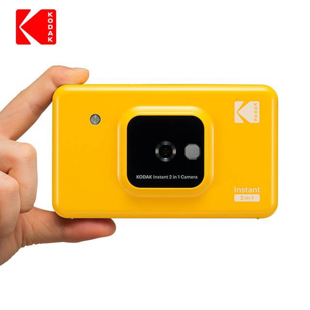 كوداك طابعة و كاميرا التصوير الفوري 2 في 1 - أصفر 