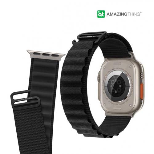 سوار رياضي AmazingThing تيتان ساعة ابل 49/45 - اسود