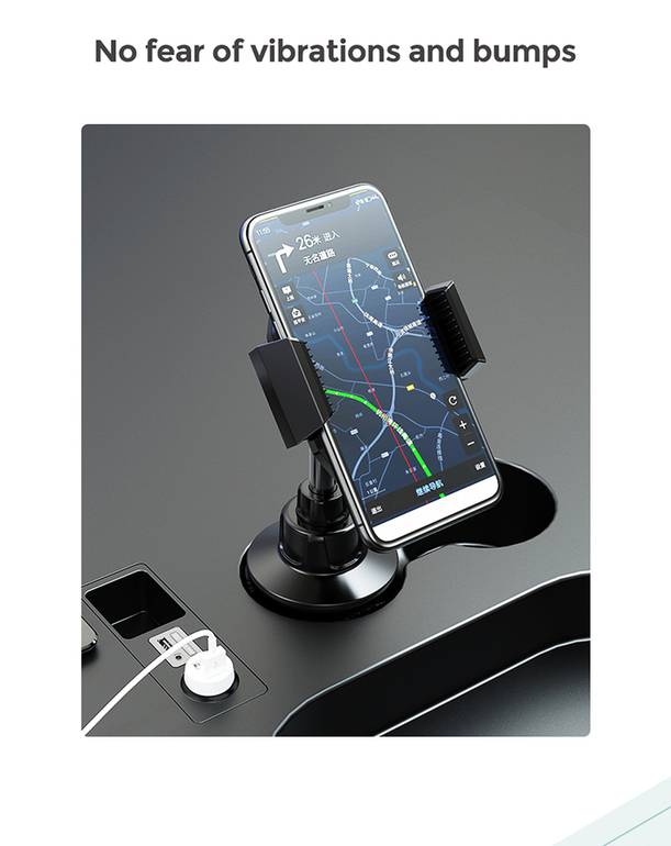 حامل هاتف السيارة بقاعدة كأس ديفيا قابل للتطبيق من 5 إلى 9.9 سم للهاتف