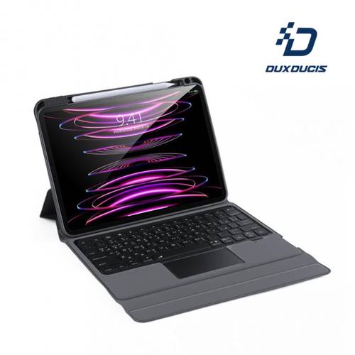 ‏D DUX DUCIS غطاء حماية مع لوحة مفاتيح لجهاز أيباد اير 4/5 10.9 iPad pro 11 2020 /2021 / 2022