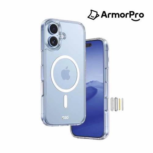 كفر حماية ايفون 17 ماج سيف ArmorPro D30 - شفاف