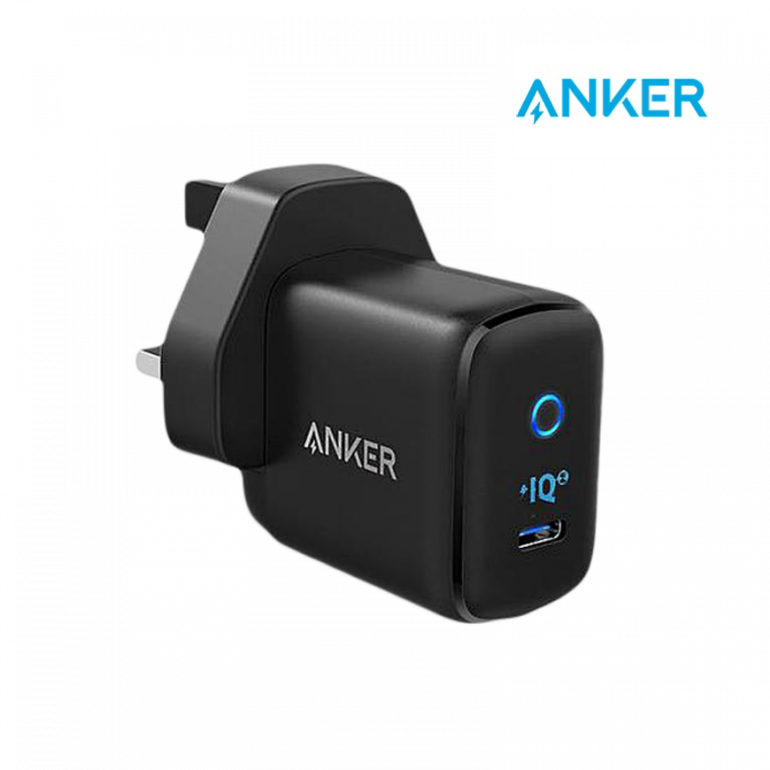  ‏Anker PowerPort شاحن جداري USB-C Mini 30 وات PIQ 3.0 محول شاحن سريع - أسود