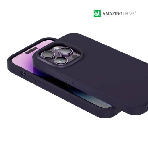 كفر ايفون 14 برو ماج سيف AmazingThing سموثي مقاوم للصدمات - بنفسجي