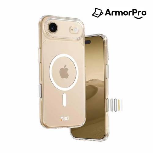 كفر حماية ايفون 17 اير ماج سيف ArmorPro D30 - شفاف
