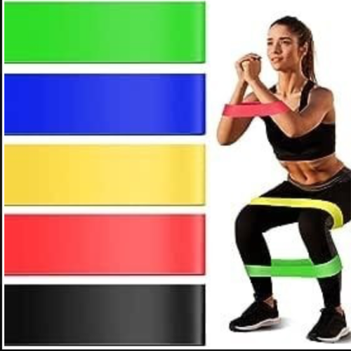 طقم أشرطة مقاومة من اللاتكس - 5 قطع Latex Band 