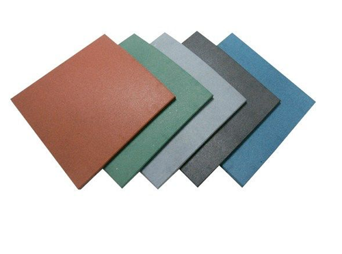 بلاط أرضيات الملاعب الخارجيه ( المطاطية)/ (50x50)Rubber Flooring Tiles-2cm