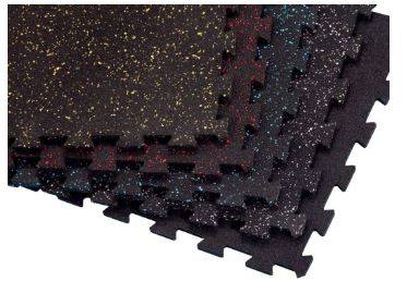  بلاطات الارضيات المطاطية انترلوك/Rubber Flooring Interlock -8mm