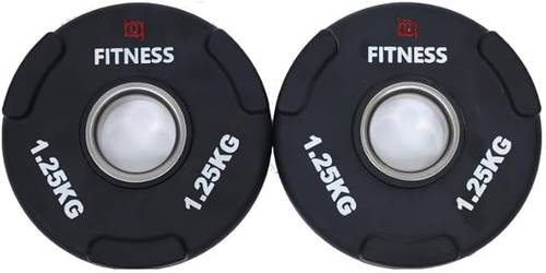 bq Fitness Weight Plate, 1.25kg 2 Pieces, Olympic Grip Holes, Black,   IPF-PR9005B1.25