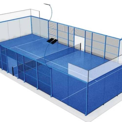 ملعب بادل بانوراما احترافي كامل بالمواصفات القياسية | HZW Panoramic Padel Court H004