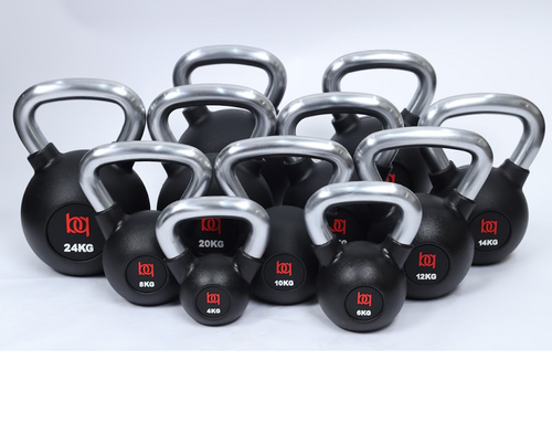 مجموعه  الكتيل بيل من 4 كيلو الي 32 كيلو /( kettlebell Full Set(BQ)-(4-32KG