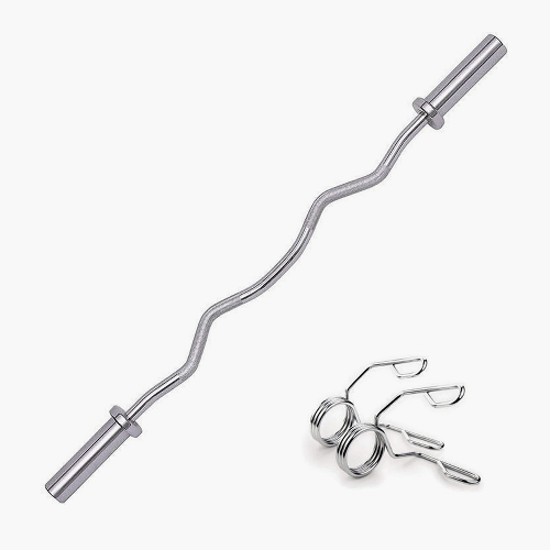 بار أولمبي كروم متعرج Bar Chrome Olympic - Curl  -