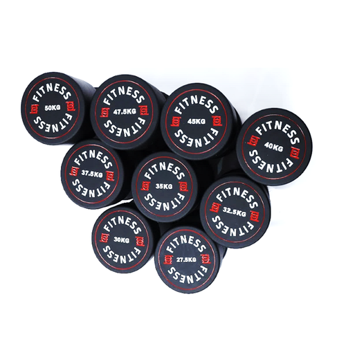 مجموعات دمبلز/ RUBBER DUMBBELL-CPU Urethane (BQ) IPF-DB9002RT2A-27.5-50KG