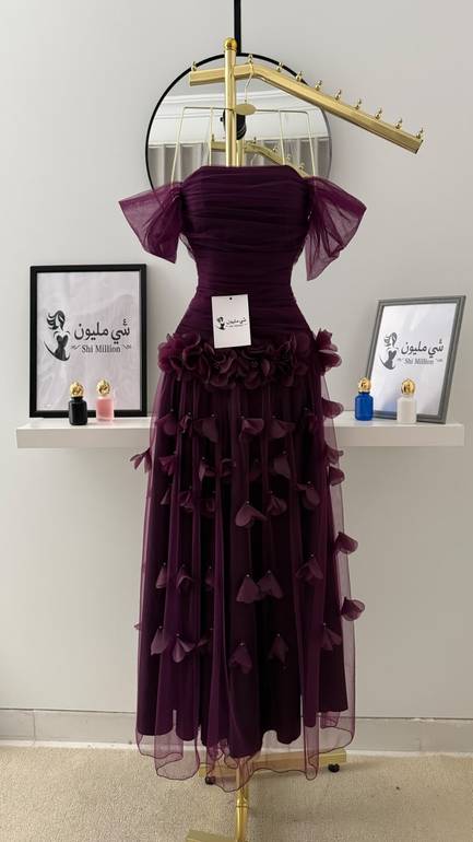 فستان سهرة رونق الأوركيد
