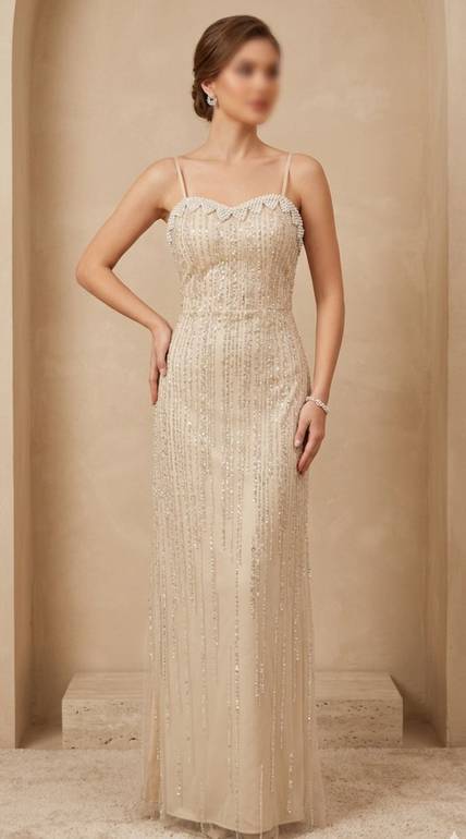 فستان سهرة طويل وأنيق (Maxi Dress)