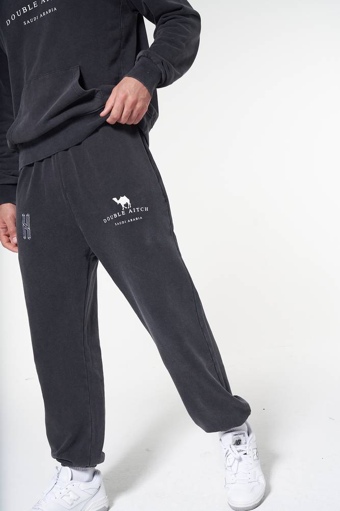 SWEATPANTS - BLACK WASHED