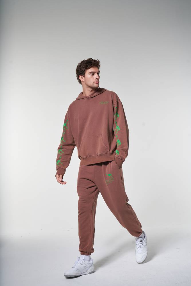 SWEATPANTS - BROWN