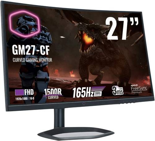 Cooler Master 27 Inch Curved 1080P Curve Screen 1500R 165Hz 3ms
