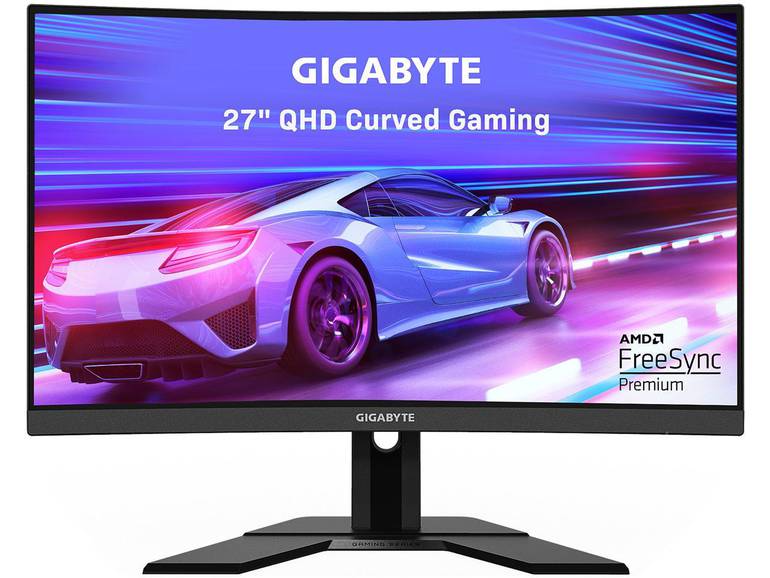 GIGABYTE G27QC 27" 165 Hz 1440P Curved Gaming Monitor, 2560 x 1440 VA 1500R Display, 1ms