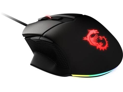 MSI Clutch GM20 ELITE S12-0400D00-C54 Black 6 Buttons 1 x Wheel USB 2.0 Wired Optical 6400 dpi Gaming Mouse