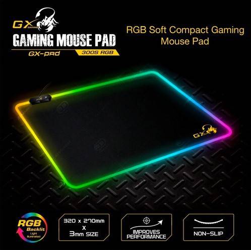 Genius Soft Gaming Mouse Pad Gx-Pad 300S Rgb