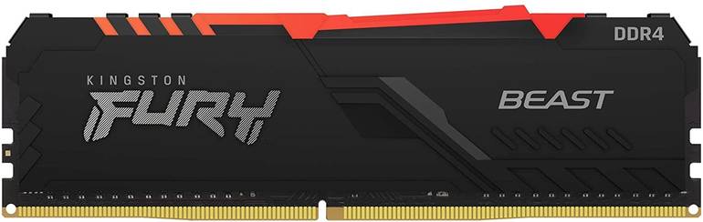 Kingston FURY Beast 8GB 3200MHz DDR4 CL16 DIMM RGB Single Module